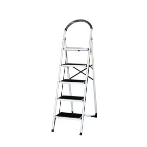 Kopėčios 5 laiptelių su lenkta atrama 150 kg 1559505-1 Crownman (1) canc
