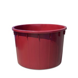 Kubilas nemaistinis tamsiai raudonas 220 l D80xH54 cm 45226 Italija STEFANPLAST
