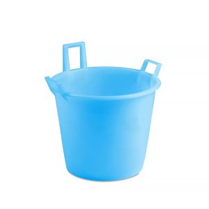 Kubilas nemaistinis baltas su rankenomis 45 l D50xH40 cm 32500 Italija STEFANPLA