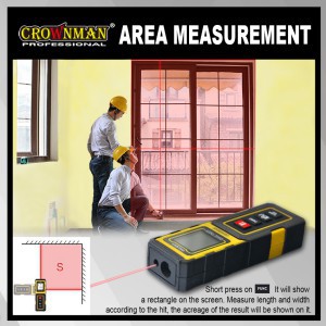 Lazerinis atstumo matuoklis 0.03-40 m 0903001 Crownman (12)