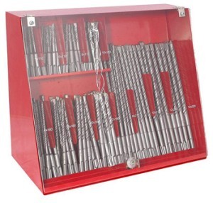 Grąžtai betonui vitrinoje STANDARD 170 vnt. 375x235x200 DIN8035 V170V5010 RISS