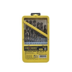 Grąžtai metalui HSS 25 vnt. 1-13 mm 0803425 Crownman