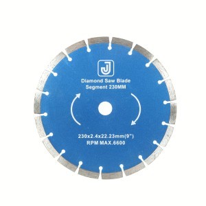 Diskas akmens pjovimo deimantinis segmentinis 230 mm TURBO HR16355