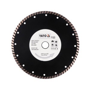 Diskas deimantinis turbo gelžbetonio, akmens pjovimui 230 mm  YT-6025 YATO