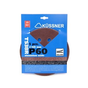 Diskeliai šlifavimo su skylutėmis TS38R 125 mm  P60 5 vnt. 1050-381306 (10)