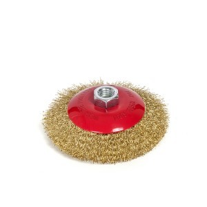 BEVEL BRUSH - CRIMPED WIRE  115MM