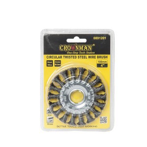 Šepetys šlifavimo diskinis suktos vielos su skyle 100 mm 0891201 Crownman (1)
