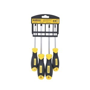 Atsuktuvai 4 vnt. gumuota rankena CR-V 0606004 Crownman