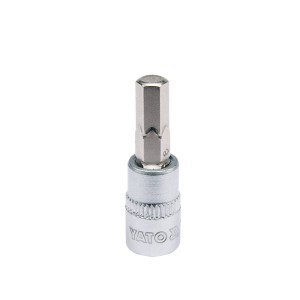 Galvutė šešiakampė 1/4" 6 mm HEX 37 mm YT-04373 YATO