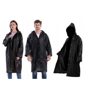 Apsiaustas nuo lietaus užsegamas juodas EVA 01697_CZ