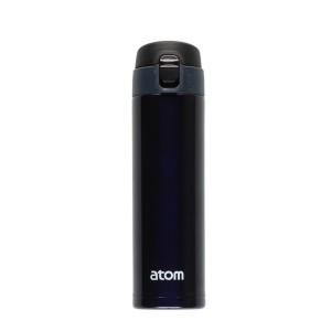 Gertuvė-termosas kelioninis 450 ml juodas (išlaiko iki 12h) Atom 620977  pbr