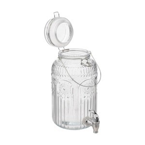 Indas stiklinis skysčiams su kraniuku 3,8 L talpos Secret de Gourmet 194894