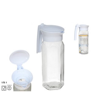 Ąsotis stiklinis su dangteliu 1,5 L 8445393227788
