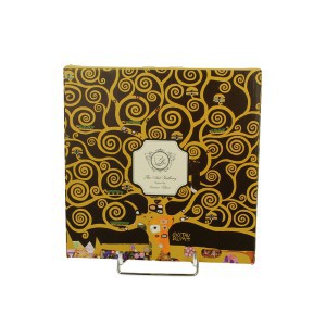 Lėkštės desertinės porcelianinės 2 vnt. 19x1.2x19 cm G. Klimt DUO