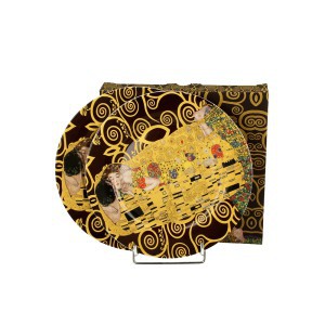 Lėkštės desertinės porcelianinės 2 vnt. 19x1.2x19 cm G. Klimt DUO