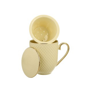 Puodelis porcelianinis su sieteliu 420 ml Vesper DUO