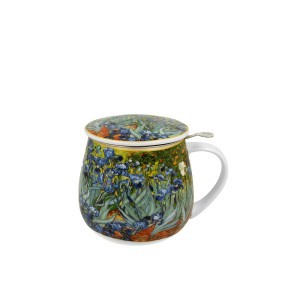 Puodelis porcelianinis su sieteliu 430 ml Van Gogh Irisai DUO
