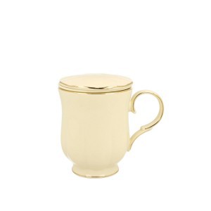 Puodelis porcelianinis su sieteliu Clark 450 ml DUO