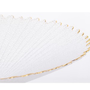 Dubuo stiklinis baltos/aukso spl. 14x33x33 cm 162398
