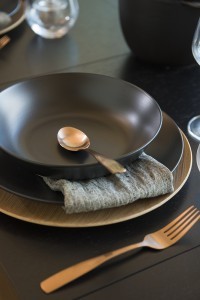 Stalo įrankių rinkinys nerūdijančio plieno 16 vnt rose gold  Maku 310197