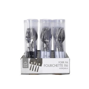 Šakutės 6 vnt. TUBO Home Deco Factory KA0529