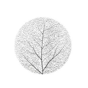 Padėkliukas stalo D38 cm sidabro spalvos Tree 4Living 618541