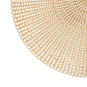 Padėkliukas stalo D41 cm aukso spalvos PVC Secret de Gourmet 176910A