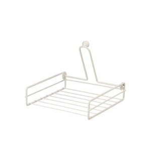 Laikiklis servetėlėms metalinis, kreminės spalvos 19,5x19,5x5 cm Kinvara 10873