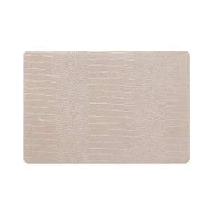 Padėkliukas stalo 49x33 cm Croco kreminis PU Atmosphera 203274D