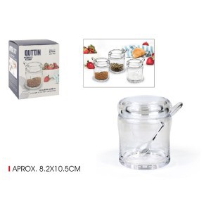 Cukrinė plastikinė su šaukšteliu 8x8x12 cm Quttin BQ03030176350
