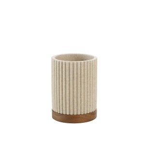 Dantų šepetėlių laikiklis D8xH10,8 cm polirezininis NIAGARA douceur d'intérieur