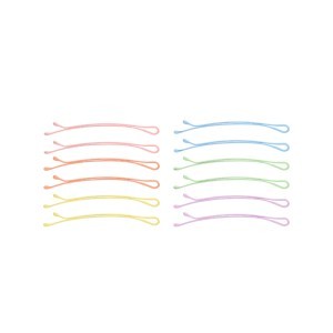 Segtukai plaukams 12 vnt spalvoti Mineas 620805