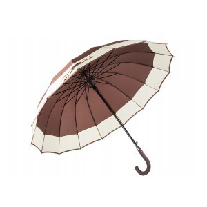 Skėtis automatinis ilgas neslystanti rankena D118 cm H93 cm XXL rudas 25016_BR