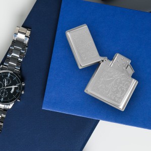 Žiebtuvėlis dujinis Z-Plus metalinis sidabrinės sp. 1001460