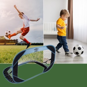 Futbolo vartai 110x78x78 cm su 3 smeigtukais UMBRO 871125226925