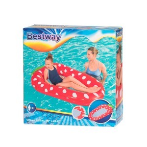 Čiužinys pripučiamas max 75 kg braškė/ananasas 178x103/186x112 cm Bestway 625242