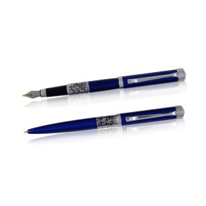 Rinkinys parkeris+rašiklis dėžutėje "Charles blue" mėlynas RE33PD REGAL