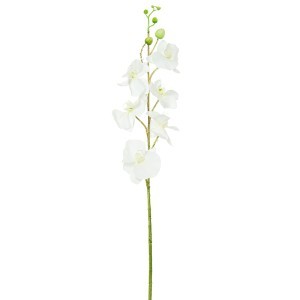 Dekoratyvinė gėlė Orchidėja balta/rožinė (12) h 90 cm