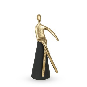 Dekoratyvinė statulėlė metalinė Žmogus h 33 cm DECOSILUET