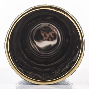 Vaza keramikinė žalios/aukso sp. H24xD12 cm 138519