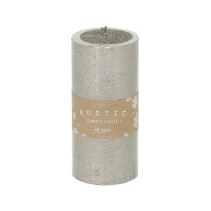Žvakė Rustic metalizuota gelsva 7x15 cm ARTMAN