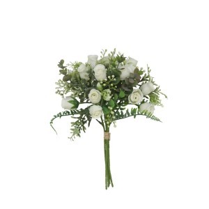 Dekoratyvinė gėlių puokštė Rožės 22x22x33 cm 8445393222370