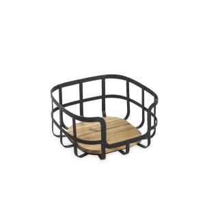 Vaisinė 24x24x12 cm medinė, metalinė West Confortime BY01017874940