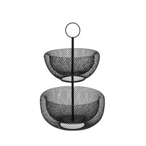 Vaisinė metalinė 2 aukštų D28,5xH42 cm (mix) 5Five 160711