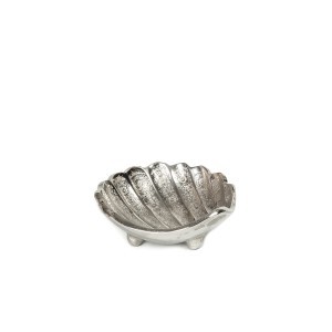Dekoratyvinis indelis Kriauklė aliuminis 10x10x3 cm 8445393375298