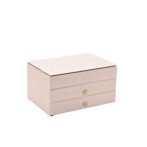 Dėžutė papuošalams stiklinė kreminės spalvos 12x22x15 cm SP3511 Sophia Widdop