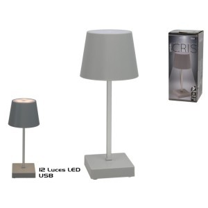 Šviestuvas stalinis 12LED 8.5 cm sidabro sp. 8445393213637