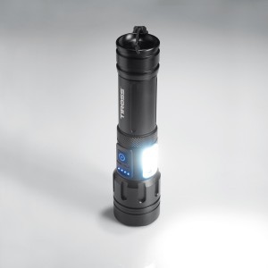 METAL TORCH, W/CREE XPE DIODE,BLACK,1XAA