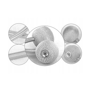 Užuolaidų laikiklis magnetinis 2 vnt. 45x3 cm pilkas 01848_SZ