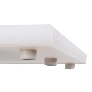Lentelė pjaustymo 350x250x20 mm balta PE YG-02160 GASTRO